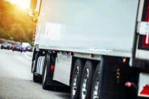 Patriot Freight Group Semi Truck on the Route