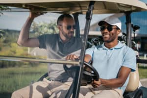 Guys with Golf Cart